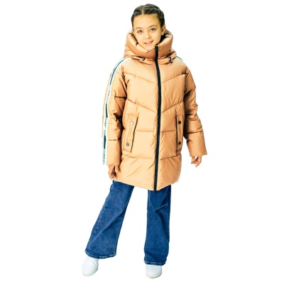 Пальто для девочки размер 164 Deloras 22271 кремовый 1 Пальто для девочки размер 164 Deloras 22271 кремовый 1